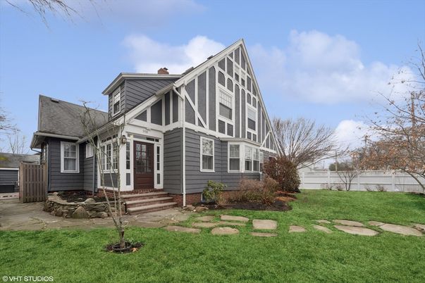 Backyard, Exterior, Facade, Tudor Revival