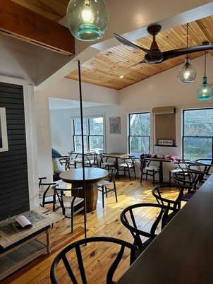 Dining room, Interior, Living room, Pendant Lights, Wooden Ceilings, Wood Texture Flooring