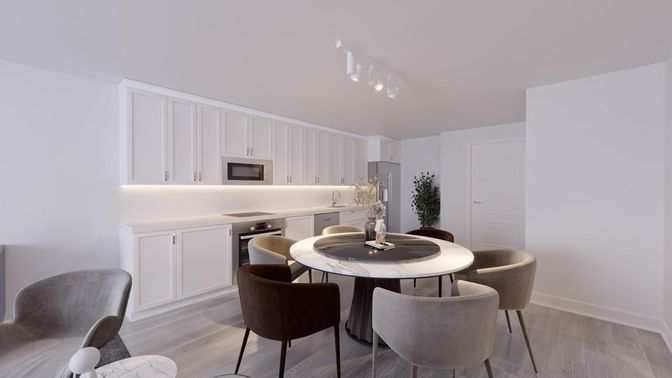 Dining room, Interior, Kitchen, Wood Texture Flooring