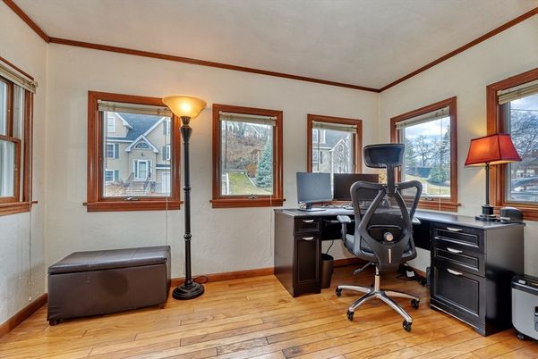 Home Office, Interior, Wood Texture Flooring