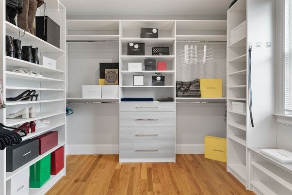 Interior, Walk-in Closets, Wood Texture Flooring