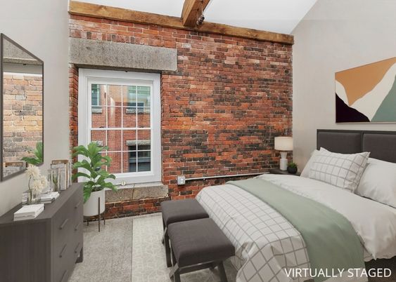 Bedroom, Interior, Stone Walls