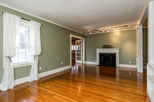 Empty room, Fireplace, Interior, Wood Texture Flooring