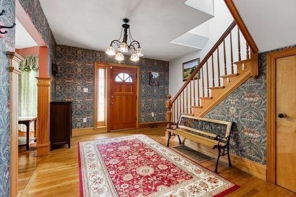 Chandelier, Interior, Wood Texture Flooring