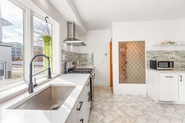 Interior, Kitchen, Marble, Stainless Steel Appliances