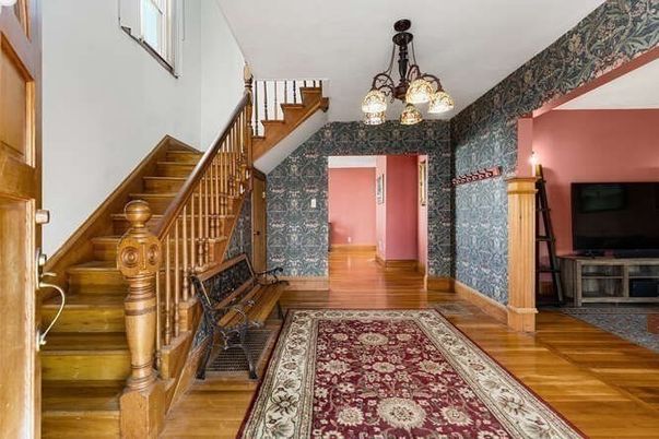 Chandelier, Interior, Wood Texture Flooring