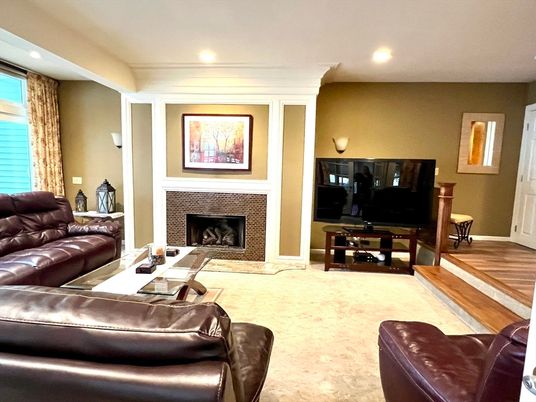 Fireplace, Interior, Living room, Recessed Lighting