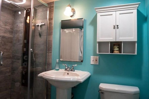 Bathroom, Glass Shower, Interior