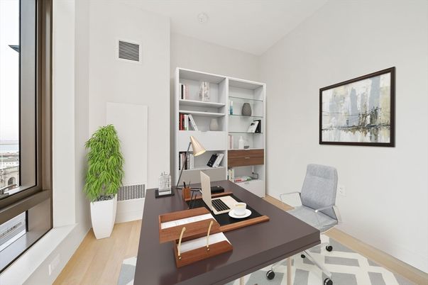 Home Office, Interior, Wood Texture Flooring