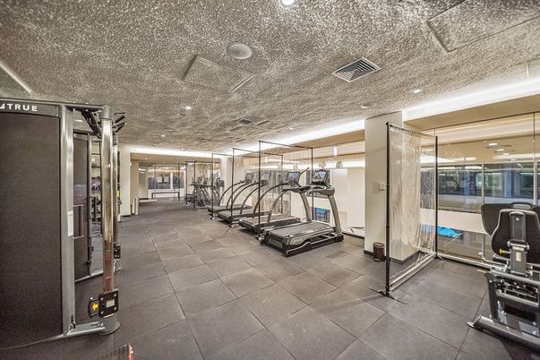 Fitness Equipment, Gym, Interior, Recessed Lighting