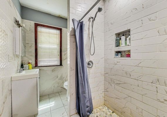 Bathroom, Interior, Marble Walls