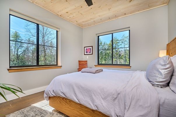 Bedroom, Interior, Wooden Ceilings, Wood Texture Flooring