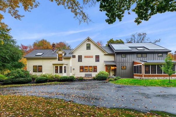 Exterior, Facade, Solar Panels, Farmhouse