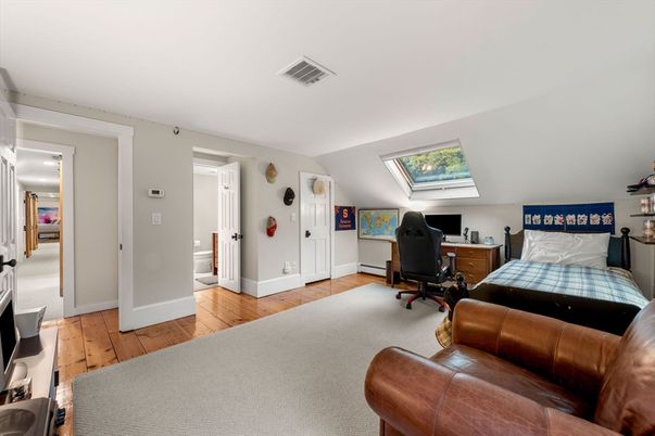 Bedroom, Home Office, Interior, Wood Texture Flooring
