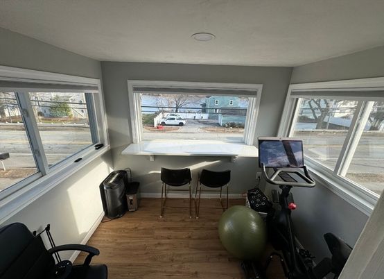 Fitness Equipment, Interior, Wood Texture Flooring