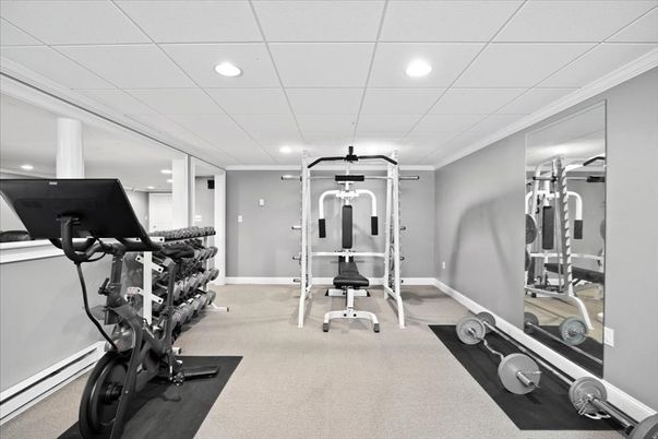 Fitness Equipment, Interior, Recessed Lighting
