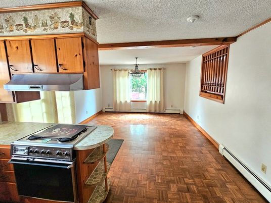 Chandelier, Interior, Kitchen, Wood Texture Flooring