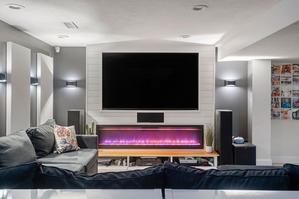 Interior, Living room, Recessed Lighting