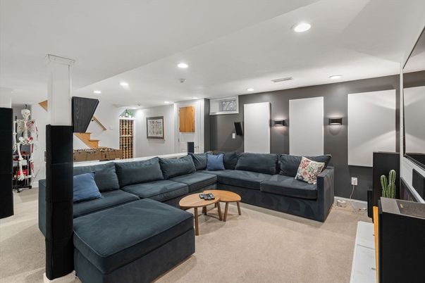 Interior, Living room, Recessed Lighting