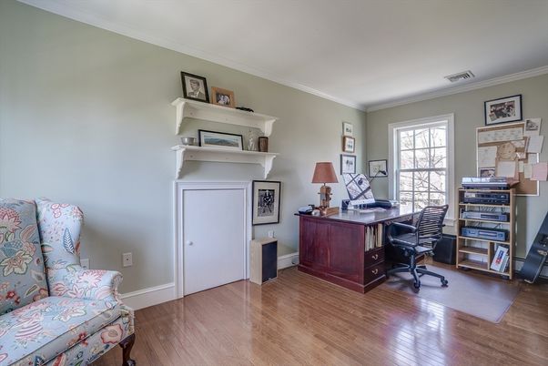 Home Office, Interior, Wood Texture Flooring