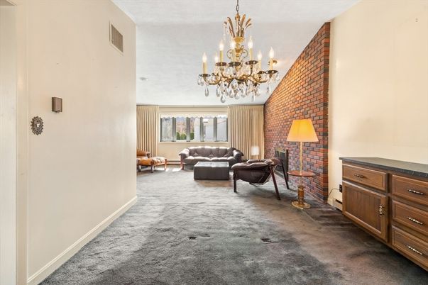 Chandelier, Interior, Living room, Stone Walls