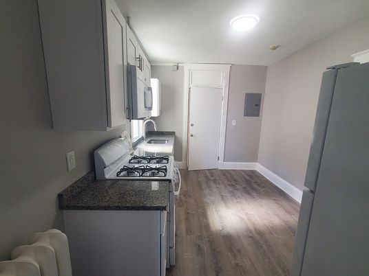 Interior, Kitchen, Wood Texture Flooring