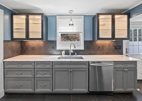 Interior, Kitchen, Pendant Lights, Stainless Steel Appliances