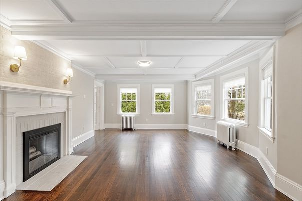 Empty room, Fireplace, Interior, Wood Texture Flooring