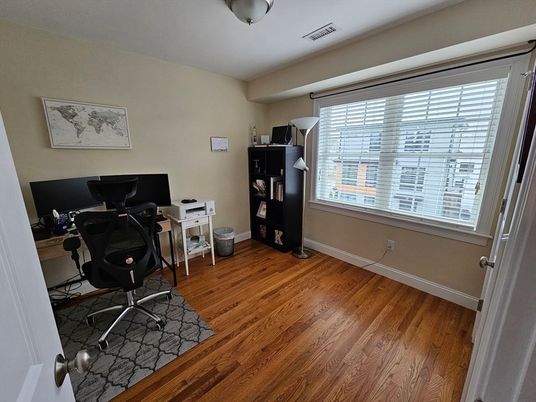 Home Office, Interior, Wood Texture Flooring