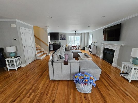 Fireplace, Interior, Living room, Wood Texture Flooring