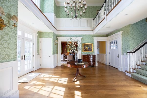 Chandelier, Interior, Wood Texture Flooring