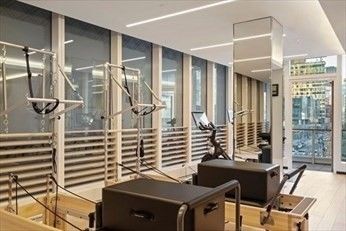 Fitness Equipment, Interior, Recessed Lighting, Wood Texture Flooring