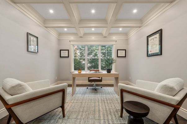 Home Office, Interior, Recessed Lighting