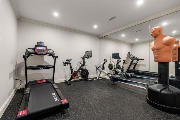 Fitness Equipment, Interior, Recessed Lighting