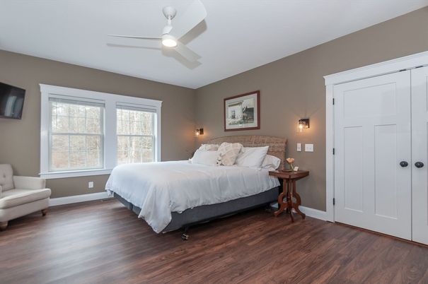 Bedroom, Interior, Wood Texture Flooring