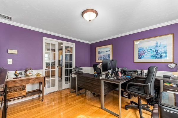 Home Office, Interior, Wood Texture Flooring