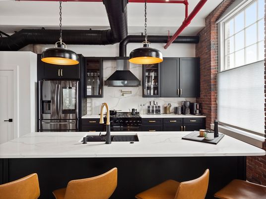 Interior, Kitchen, Pendant Lights, Stainless Steel Appliances
