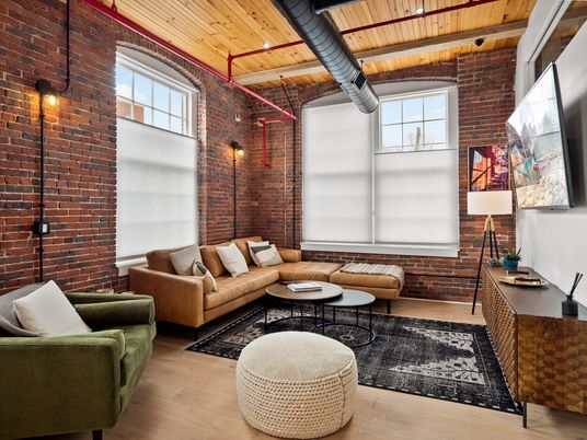 Interior, Living room, Stone Walls, Wooden Beams, Wooden Ceilings, Wood Texture Flooring