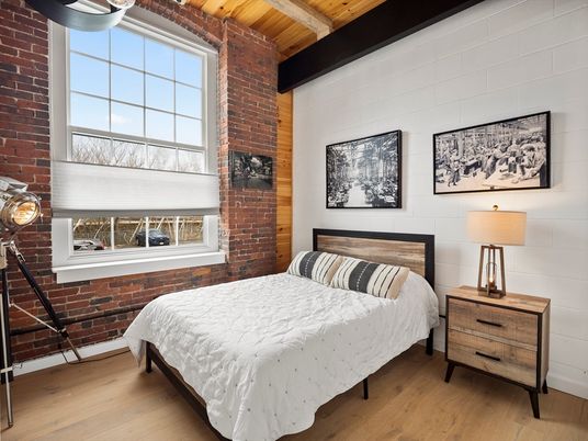 Bedroom, Interior, Stone Walls, Wooden Beams, Wooden Ceilings, Wood Texture Flooring