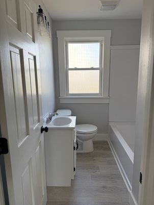 Bathroom, Interior, Wood Texture Flooring