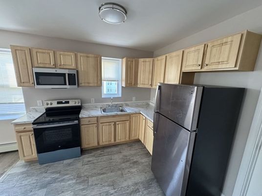 Interior, Kitchen, Wood Texture Flooring