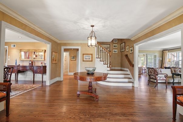 Home Office, Interior, Pendant Lights, Wood Texture Flooring