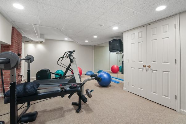 Fitness Equipment, Interior, Recessed Lighting