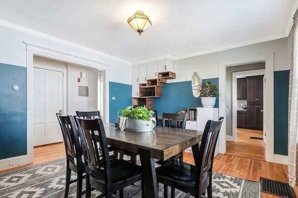 Dining room, Interior, Wood Texture Flooring
