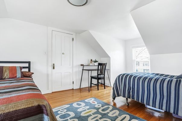 Bedroom, Home Office, Interior, Wood Texture Flooring