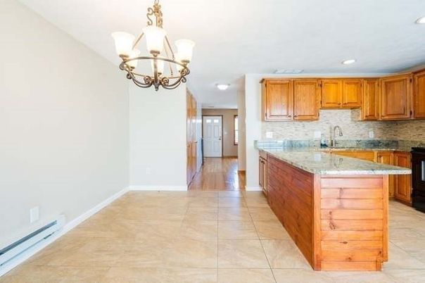 Chandelier, Interior, Kitchen, Recessed Lighting, Wood Texture Flooring