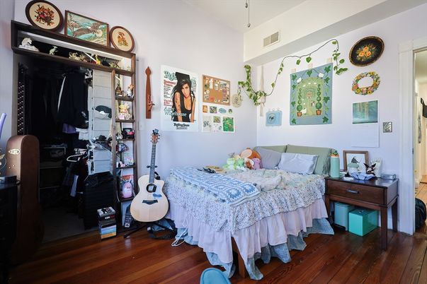 Bedroom, Interior, Wood Texture Flooring