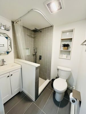 Bathroom, Glass Shower, Interior