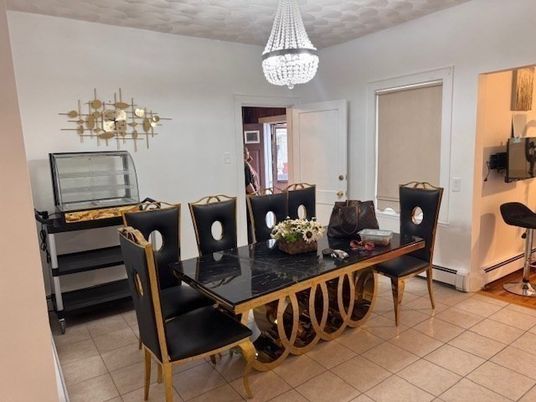 Chandelier, Dining room, Interior
