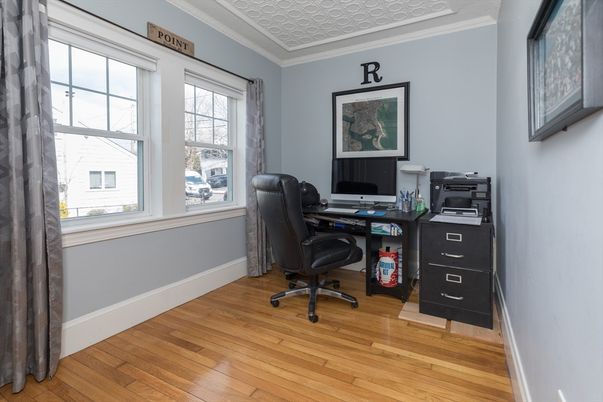 Home Office, Interior, Wood Texture Flooring
